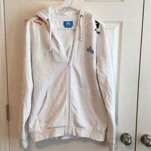Cloud 9 White Kids Zip-Up Hoodie